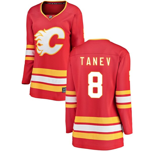 ファナティクス レディース ユニフォーム トップス Calgary Flames Fanatics Branded Women's Home Breakaway Custom Jersey Red