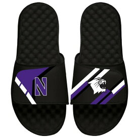 アイスライド メンズ サンダル シューズ Northwestern Wildcats ISlide Varsity Starter Jacket Slide Sandals Black