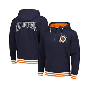 g~[ qtBK[ Y p[J[EXEFbgVc AE^[ Men's Navy Chicago Bears Aaron Quarter-Zip Hoodie Navy