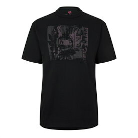 【送料無料】 ベルスタッフ メンズ Tシャツ トップス Cut Up Graphic T-Shirt Black