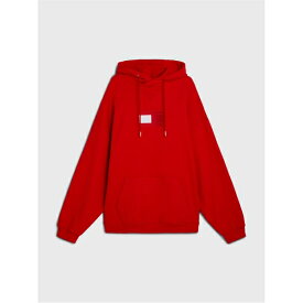 【送料無料】 トミーヒルフィガー メンズ パーカー・スウェットシャツ アウター Tjcu Terry Flag Hoodie Crimson XNL