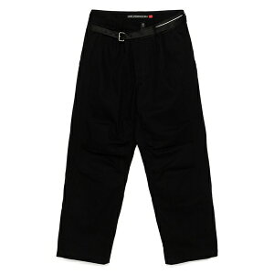 �A���_�[�\�� �x�� �����Y �J�W���A���p���c �{�g���X Cross-over wide jeans Black