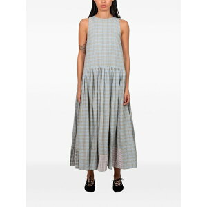 �X�g�[���[�G���G�t�W�[ ���f�B�[�X �����s�[�X �g�b�v�X Echo checked maxi dress Blue