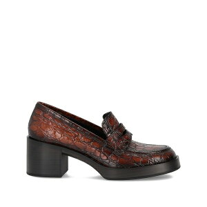 �� ���[�Y ���f�B�[�X �X���b�|���E���[�t�@�[ �V���[�Y Cristin crocodile-embossed loafers Brown