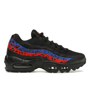 Nike iCL fB[X Xj[J[ yNike Air Max 95 Black Leopard (Women's)z TCY US_6(23.0cm) Black/Habanero Red-Racer Blue