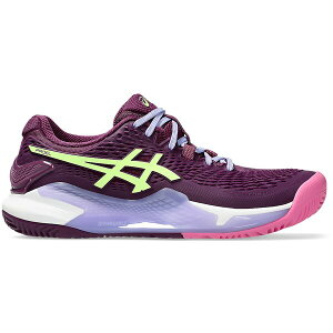 ASICS アシックス レディース スニーカー 【ASICS Gel-Resolution 9 Padel Deep Mauve Lime Green (Women's)】 サイズ US_W_10.5 Deep Mauve/Lime Green