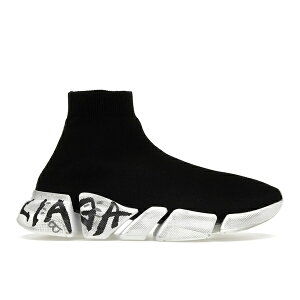 Balenciaga oVAK fB[X Xj[J[ yBalenciaga Speed 2.0 Graffiti Recycled Knit Black (Women's)z TCY US_9(26.0cm) Black/White