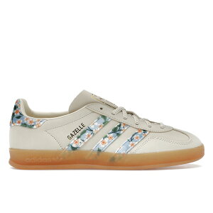 adidas AfB_X fB[X Xj[J[ yadidas Gazelle Indoor Liberty London Mitsi Day (Women's)z TCY US_8(25.0cm) Crew White/Gold Metallic/Tactile Blue