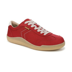 hN^[EV[ fB[X Xj[J[ V[Y Women's Be True Court Inspired Lace Up Sneakers Red Microfiber