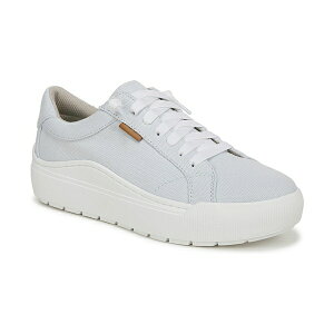 hN^[EV[ fB[X Xj[J[ V[Y Women's Time Off Go Closed Round Toe Lace Up Platform Sneakers Powder Blue Microfiber