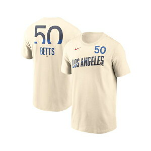 iCL Y Vc gbvX Men's Mookie Betts Cream Los Angeles Dodgers 2024 City Connect Fuse Name Number T-Shirt Cream