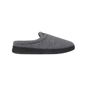 AC\gi[ Y T_ V[Y Men's Heathered Knit Brady Clog Slippers Black