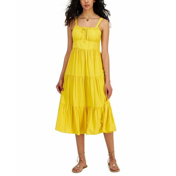 アイエヌシーインターナショナルコンセプト 86%OFF レディース トップス ワンピース Gold Fusion 全商品無料サイズ交換 Created for Women's 【30％OFF】 Dress Tiered Midi Macy's