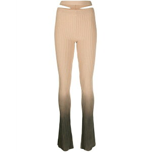 �A���h���_�� ���f�B�[�X �J�W���A���p���c �{�g���X Ombr��-effect ribbed-knit trousers Neutrals