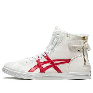 ASICS AVbNX Y Xj[J[ yASICS Double Clutch White/Red Fleece High Board Shoe 1201A012-100z TCY US_10(28.0cm)