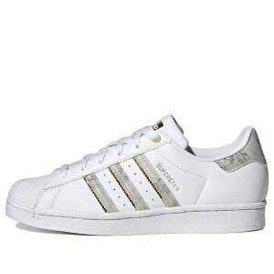 adidas AfB_X fB[X Xj[J[ y(WMNS) adidas Superstar 'White Gold Metallic' GX1839z TCY US_5(22.0cm)