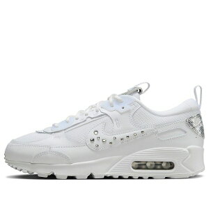 Nike �i�C�L ���f�B�[�X �X�j�[�J�[ �y(WMNS) Nike Air Max 90 'White Metallic Silver' FQ8888-100�z �T�C�Y US_7.5(24.5cm)