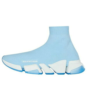 Balenciaga oVAK fB[X Xj[J[ y(WMNS) Balenciaga Speed 2.0 Trainers 'Rib-Knit Blue' 654045W2DI24190z TCY US_5(22.0cm)
