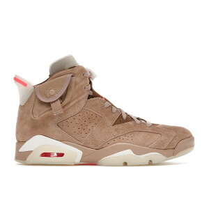 Jordan �W���[�_�� �����Y �X�j�[�J�[ �yJordan 6 Retro Travis Scott British Khaki�z �T�C�Y US_M_13 British Khaki/Sail-Bright Crimson