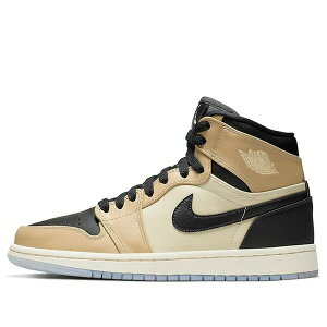 Air Jordan �W���[�_�� ���f�B�[�X �X�j�[�J�[ Black/Fossil-Pale Ivory-Mushroom �y(WMNS) Air Jordan 1 High 'Mushroom' AH7389-003�z �T�C�Y US_5(22.0cm)