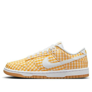 Nike iCL fB[X Xj[J[ Vivid Sulfur/White/Gum Light Brown y(WMNS) Nike Dunk Low 'Yellow Gingham' DZ2777-700z TCY US_8(25.0cm)