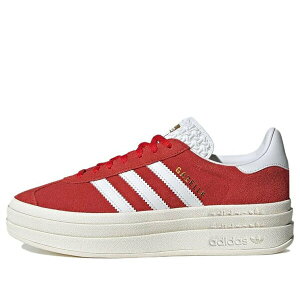 adidas �A�f�B�_�X ���f�B�[�X �X�j�[�J�[ Red/Cloud White/Gold Metallic �y(WMNS) adidas Gazelle Bold 'Red' ID6990�z �T�C�Y US_5.5(22.5cm)