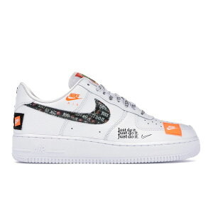 Nike �i�C�L �����Y �X�j�[�J�[ �yNike Air Force 1 Low Just Do It Pack White/Black�z �T�C�Y US_10(28.0cm) White/White-Black-Total Orange