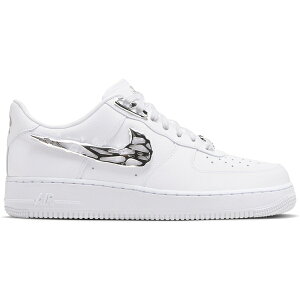 Nike �i�C�L �����Y �X�j�[�J�[ �yNike Air Force 1 Low '07 PRM 2 Molten Metal�z �T�C�Y US_6(24.0cm) White/Black/White/White
