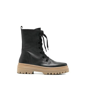 �K�{�[�� ���f�B�[�X �u�[�c �V���[�Y Jemmy lace-up lug-sole boots Black