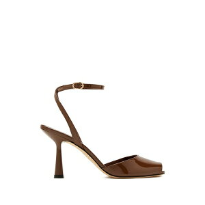 �X�`���A�[�g ���C�c�}�� ���f�B�[�X �p���v�X �V���[�Y Ankle-strap peep-toe pumps Brown