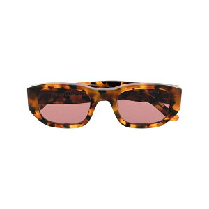 �e�B�G���[ ���X���[ �����Y �T���O���X�E�A�C�E�F�A �A�N�Z�T���[ Square-frame tinted sunglasses Brown