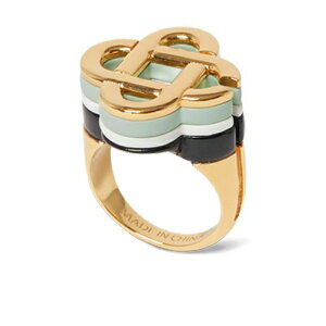 �J�T�u�����J ���f�B�[�X �����O �A�N�Z�T���[ Enamel-detailed logo ring Gold