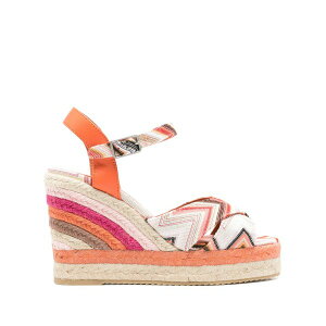 �~�b�\�[�j ���f�B�[�X �T���_�� �V���[�Y Zigzag-woven espadrilles Orange