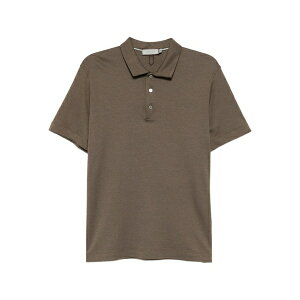 �J�i�[�� �����Y �|���V���c �g�b�v�X Cotton-blended polo shirt Brown