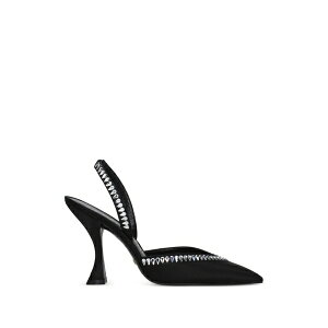�X�`���A�[�g ���C�c�}�� ���f�B�[�X �p���v�X �V���[�Y Rhinestone-embellished satin sandals Black