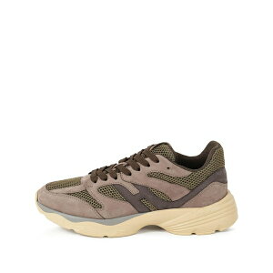 �z�[�K�� �����Y �X�j�[�J�[ �V���[�Y Logo-appliqu?? panelled sneakers Brown
