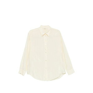�o���i ���f�B�[�X �V���c �g�b�v�X Mimma sbrissa striped button-down shirt Yellow