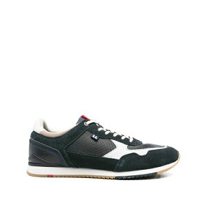 ���C�h �����Y �X�j�[�J�[ �V���[�Y Leather panelled suede sneakers Blue