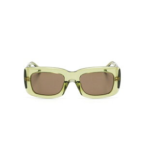 �W �A�e�B�R ���f�B�[�X �T���O���X���A�C�E�F�A �A�N�Z�T���[ Rectangle-frame sunglasses Green
