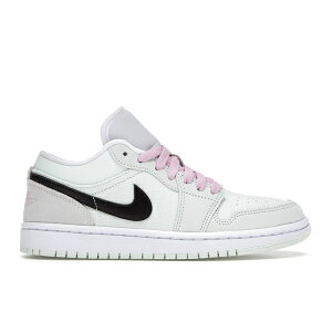 Jordan �W���[�_�� ���f�B�[�X �X�j�[�J�[ �yJordan 1 Low SE Barely Green (Women's)�z �T�C�Y US_7(24.0cm) Barely Green/Black-Light Arctic Pink-White