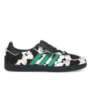 adidas �A�f�B�_�X ���f�B�[�X �X�j�[�J�[ �yadidas Samba LT Cow Print Black White (Women's)�z �T�C�Y US_W_12 Black/White/Collegiate Green