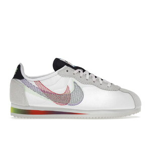 Nike �i�C�L �����Y �X�j�[�J�[ �yNike Cortez Be True (2022)�z �T�C�Y US_M_13 Summit White/Multi-Color-Black
