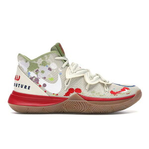Nike �i�C�L �����Y �X�j�[�J�[ �yNike Kyrie 5 EP Bandulu�z �T�C�Y US_7(25.0cm) Light Bone/Green-Red