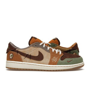 Jordan �W���[�_�� �����Y �X�j�[�J�[ �yJordan 1 Retro Low OG Zion Williamson Voodoo�z �T�C�Y US_8.5(26.5cm) Flax/Muslin-Fauna Brown-Oil Green-Sesame-Moon Fossil