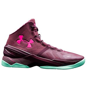 Under Armour A_[A[}[ Y Xj[J[ yUA Curry 2 Black History Monthz TCY US_9(27.0cm) Dark Maroon/Antifreeze/Mojo Pink