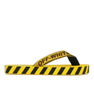 OFF-WHITE �I�t�z���C�g �����Y �X�j�[�J�[ �yOFF-WHITE Industrial Flip Flops Yellow SS21�z �T�C�Y US_8(26.0cm) Yellow/Black