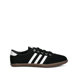 �A�f�B�_�X ���f�B�[�X �X�j�[�J�[ �V���[�Y Volley plimsole three-stripe sneakers Black