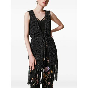 �c�C���Z�b�g ���f�B�[�X �J�[�f�B�K�� �A�E�^�[ Lurex-detail cardigan Black