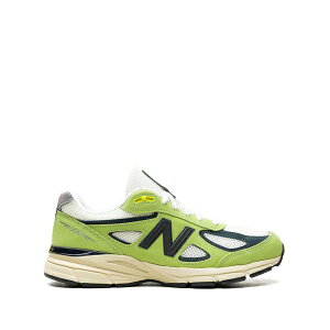 �j���[�o�����X �����Y �X�j�[�J�[ �V���[�Y X teddy santis 990v4 sneakers Green
