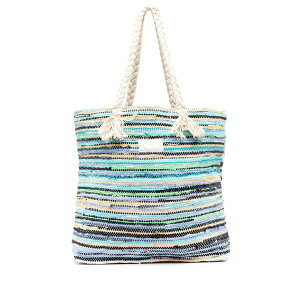 ���B���u���N�C�� �����Y �g�[�g�o�b�O �o�b�O Woven rope-detail tote Blue